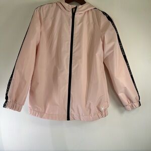 Spyder Light Pink Hooded Lined Windbreaker Jacket Size Small
